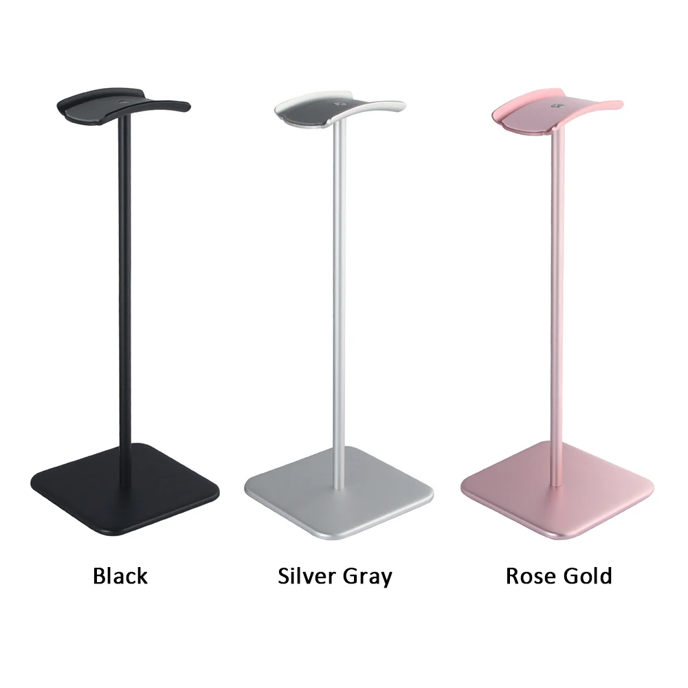 Universal Holder Solid Base Detachable Display Support Bar Headphone Stand Aluminum Alloy Home Office Hanger Organizer Table