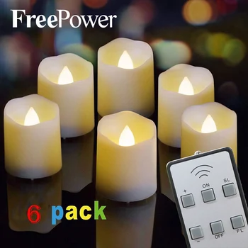 

lightings LED non-flame candles remote control electric tea lights nonflame timing candles birthday home decoration anniversaire