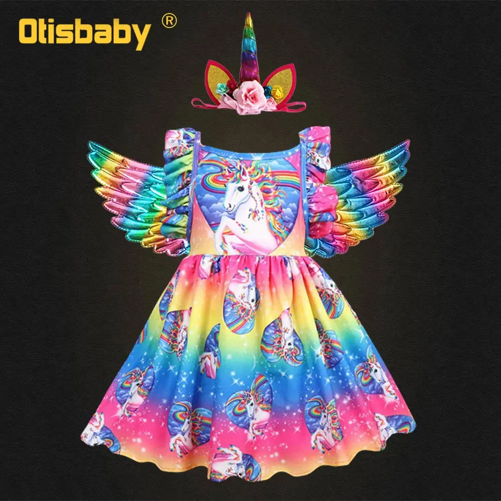 Повязка на голову детская разноцветная с крыльями ангела 3 шт. | Детская одежда и