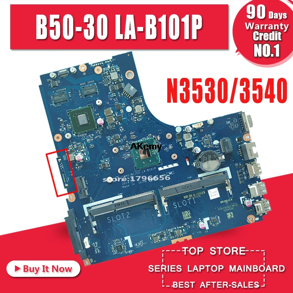 

Free Shipping NEW Tested mainboard for lenovo B50-30 LA-B101P Notebook motherboard with N3530 N3540 cpu