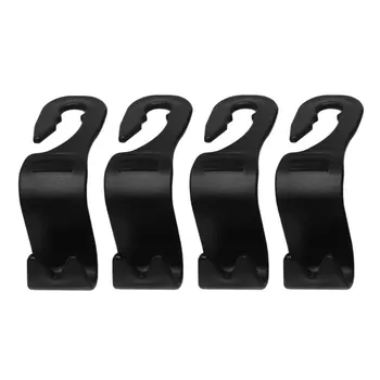 

4pcs Innovative Car Back Seat Hooks Headrest Mount Hanger Holder Hooks For Bag Purse Cloth Grocery Storage Auto Fastener Hooks