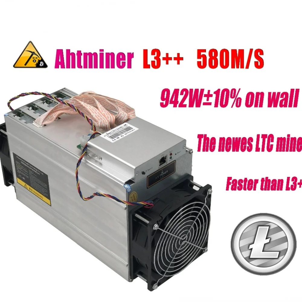 ETH BTC Antminer L3 ++ Bitmain 580MH/s-бренд old & In б/у бесплатная доставка с KUANGCHENG в наличии |