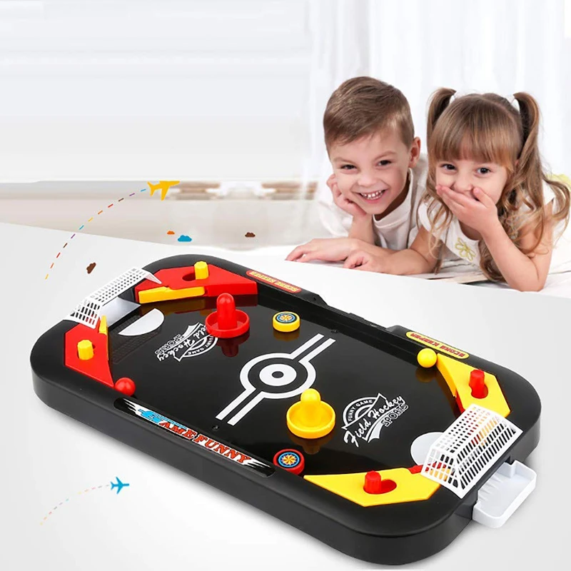 

2 in 1 Catapult Chess Family Interactive Toy Table Hockey Game Fast Sling Puck Game Ice Hockey Games for Children