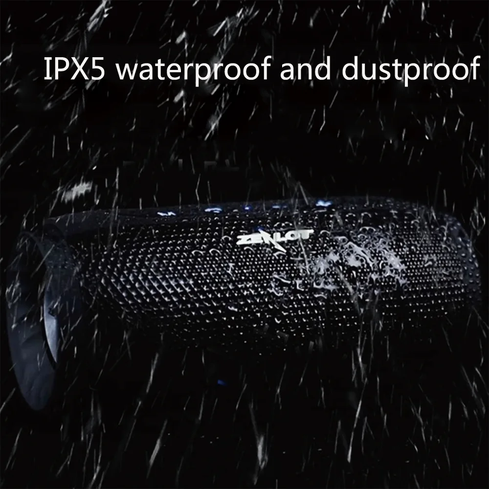 Bluetooth Колонка Fanatic S16 водонепроницаемая портативная уличная мини 3D колонка с