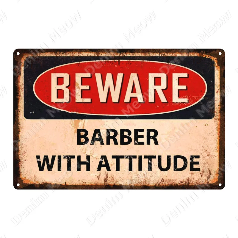 TIN SIGN Wildroot Barber Pole Metal Décor Barber Shop Shave Cream Bar A900 