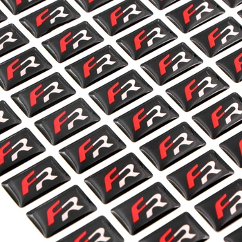 

Car styling motorcycle FR small Decorative Badge Hub caps Steering wheel for Seat Leon 2 FR Car Emblem Sticker Auto Accessories