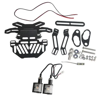 

For YAMAHA MT15 MT-15 MT 15 2015 2016 2017 2018 2019 Motorcycle Registration License Plate Holder Frame Hold With LED Light