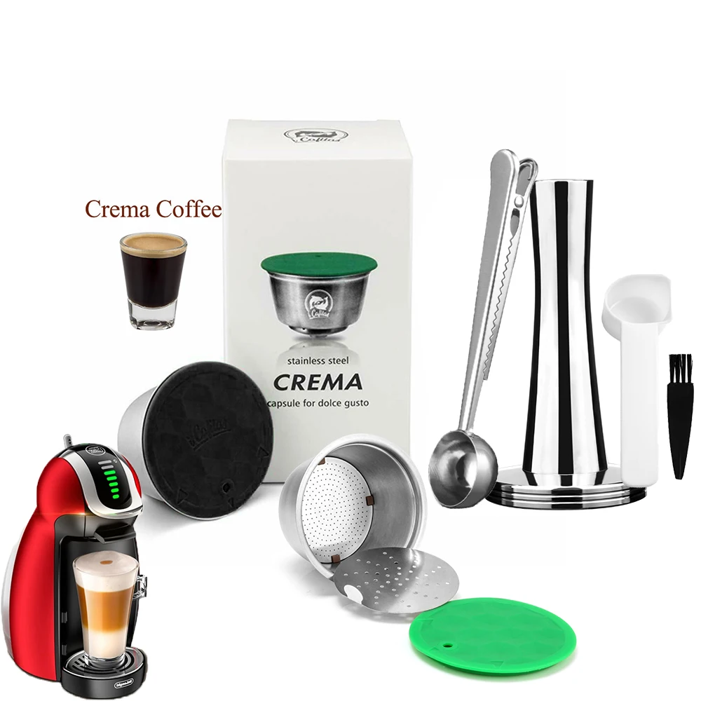 ICafilas для Dolce Gusto Crema фильтры кофе многоразовая перезаправляемая кофейная капсула