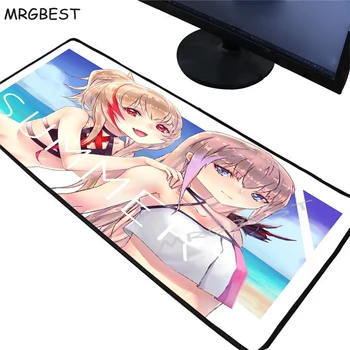 

MRGBEST 900x400MM Anime Sexy Girls Large Gaming Mouse Pad Black Lockedge Frontline Computer Desk Mat Rubber Non-slip Carpet Xxl