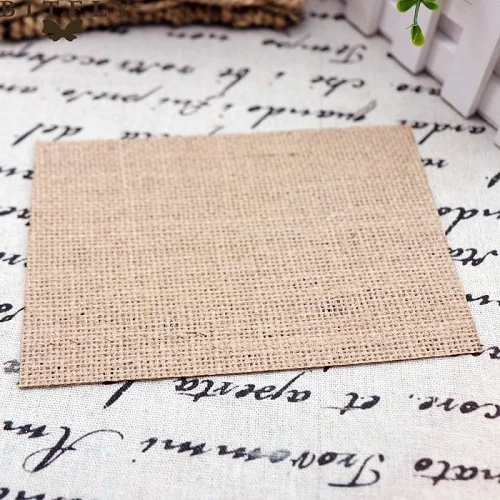 8pcs Rustic Jute Hessian Linen Burlap Table Mat Placemat Drinks Cup Coffee Coaster Tableware Mat For Home Wedding Party Supply - Color: square 12x17cm