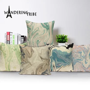 

Abstract Flowers Cushions Cover Colorful Classic Decor Throw Pillow Case Linen Cushions Covers Plant Flower Pillows Cases Cojin