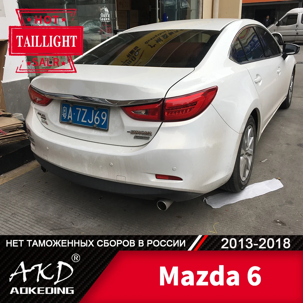 Tail Lamp For Car mazda 6 2013-2018 mazda6 LED Tail Lights Fog Lights Day Running Light DRL Tuning Cars Accessories
