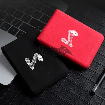

1X Universal Alcantara Card Holder For Ford Mustang Cobra Look Credit Card ID Driving License Bag Wallet
