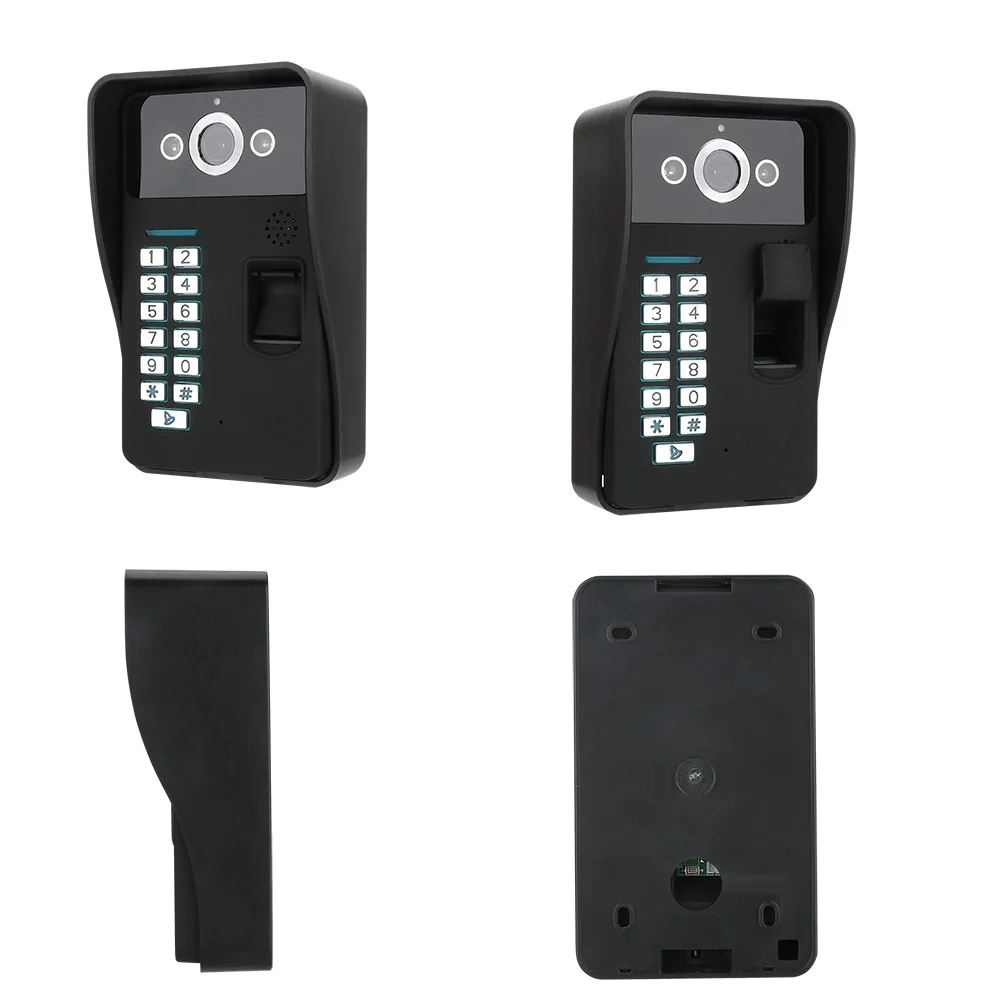 Видеодомофон 9 дюймов с 2 мониторами Wi Fi RFID сканирование отпечатка пальца домофон