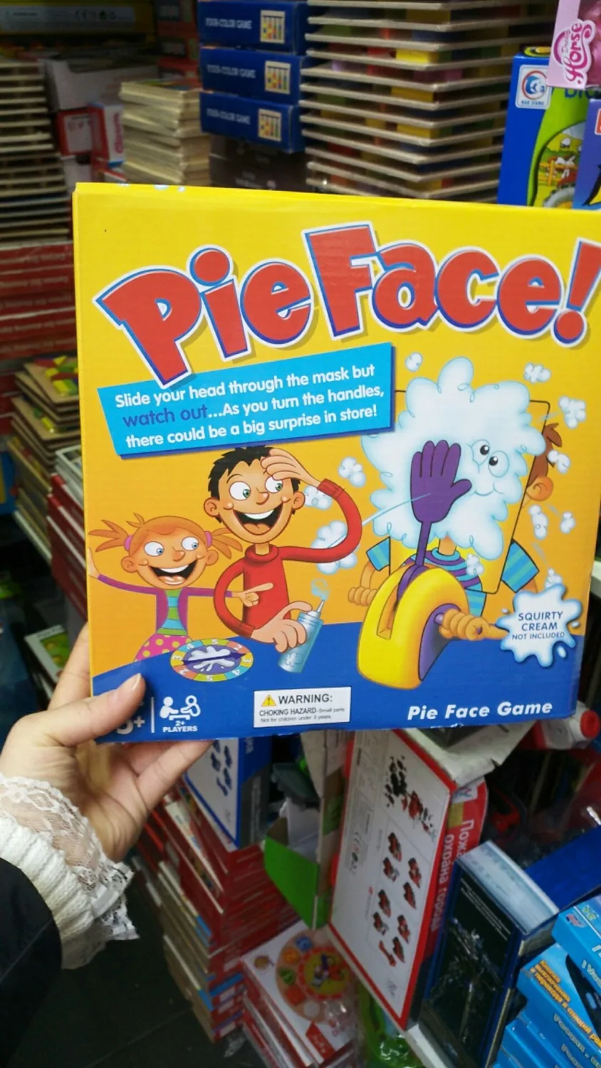 Pie Face Cannon Game: Whipped Cream Family Board Game 