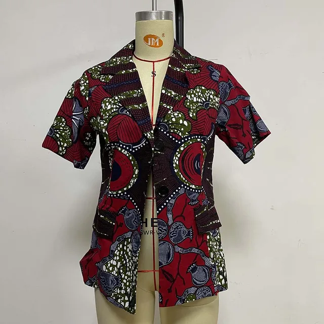African Women's Long Windbreaker Autumn Fashion Print Women's Jacket Casual Coat Loose Special Clearance Coat style18