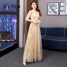 Best Price It's Yiiya Champagne Shiny Glitter Evening Dress Sexy V-neck Formal Dresses Robe De Soiree Elegant Women Party Gown K195 Best Price It's Yiiya Champagne Shiny Glitter Evening Dress Sexy V-neck Formal Dresses Robe De Soiree Elegant Women Party Gown K195