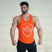 Летние мужские спортивные майки для бега и фитнеса, повседневный жилет без рукавов из чистого хлопка