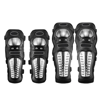 

4pcs Stainless Steel Thickened Steel Plate Wear-resistant Shatter-resistant Knee Elbow Pads EDF88