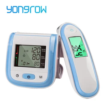 

Yongrow Blood Pressure Monitor Sphygmomanometer Digital Infrared Ear Thermometer Tonometer Wrist Blood Pressure Monitor