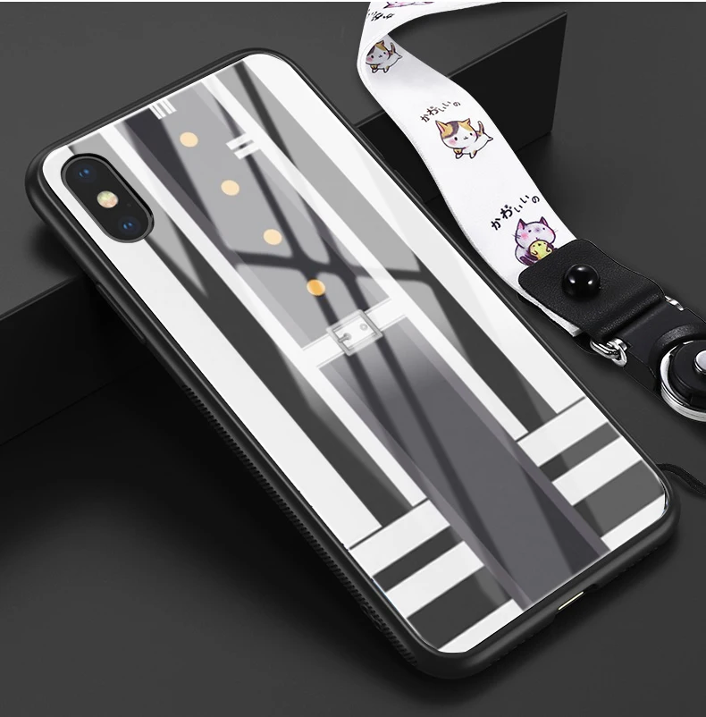 Kamado Nezuko Kimetsu no Yaiba Demon Slayer Pantone черный стеклянный чехол для телефона для iphone 6/6s 7 7Plus X, XS i11 i11pro