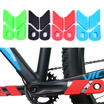 

4Pcs Bicycle Crank Cover Silicone Arm Sleeve MTB Cycling Crankset Protect Non-slip Chainwheel Crank Protector Bike Accessories