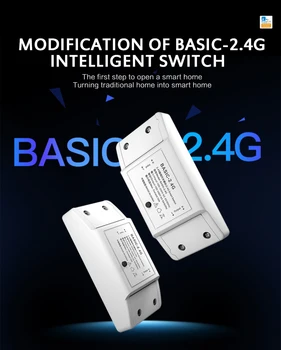 

DIY Bluetooth BASIC-2.4G Intelligent Switch Universal Light Switch Breaker Timer Ewelink APP Wireless Remote Control Home