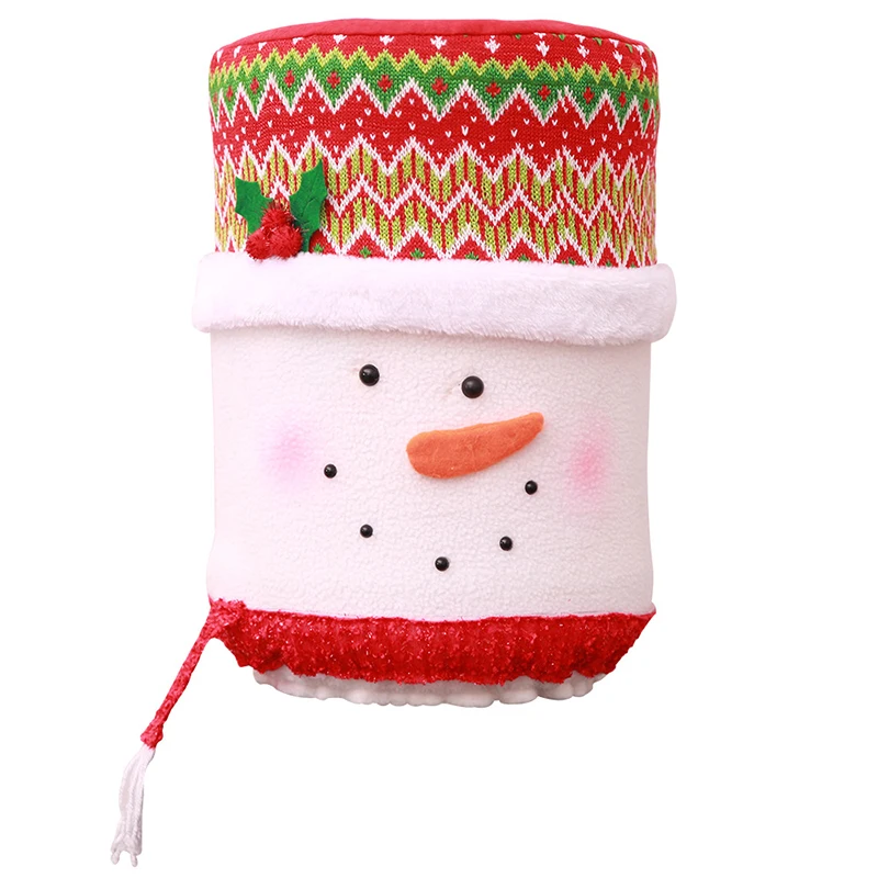 Рождественский пылезащитный чехол воды емкостный диспенсер контейнер очиститель бутылки Рождественское украшение для дома милые чехлы - Цвет: snowman