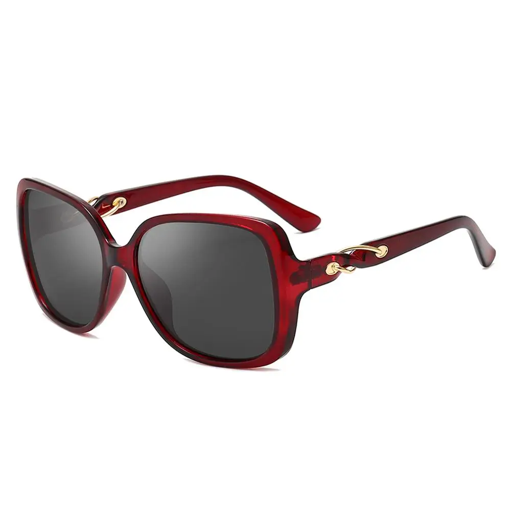 OVZA винтажные поляризационные солнцезащитные очки женские анти-УФ классические солнцезащитные очки женские высококачественные ретро очки для вождения S5019 - Цвет линз: Красный