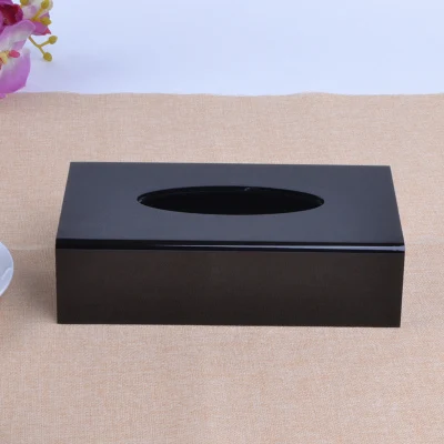 Black Thick item QL современная акриловая коробка для одноразовых салфеток, держатель для салфеток, диспенсер для салфеток коробка для детских салфеток - Цвет: Black Thick item