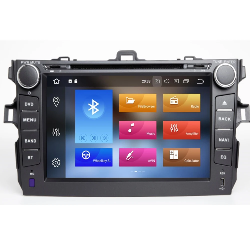 Discount 8 IPS Car Android 9.0 DVD GPS Player For Toyota AURIS 2006 2007 2008 2009 2010 2011 Vehicle Navigation Raido BT Wifi/4G MAP DAB+ 4