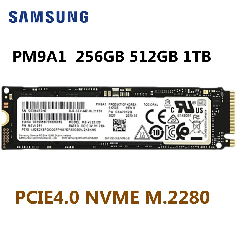 Unità A Stato Solido Interne Samsung Pm9A1 M.2 2280 256Gb 512Gb 1Tb M.2 Nvme Pcie4.0 Per Ssd Desktop Portatile