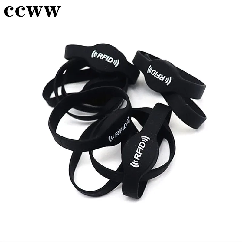 125KHz EM4305 T5577 Rewritable Waterproof Silicone Wristband RFID NFC