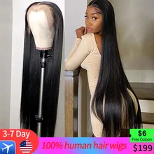 Peruvian Straight Human Hair Wigs For Women 13X4 Lace Frontal Wig  Natural Hairline Body Pre-plucked Lace Front Wigs
