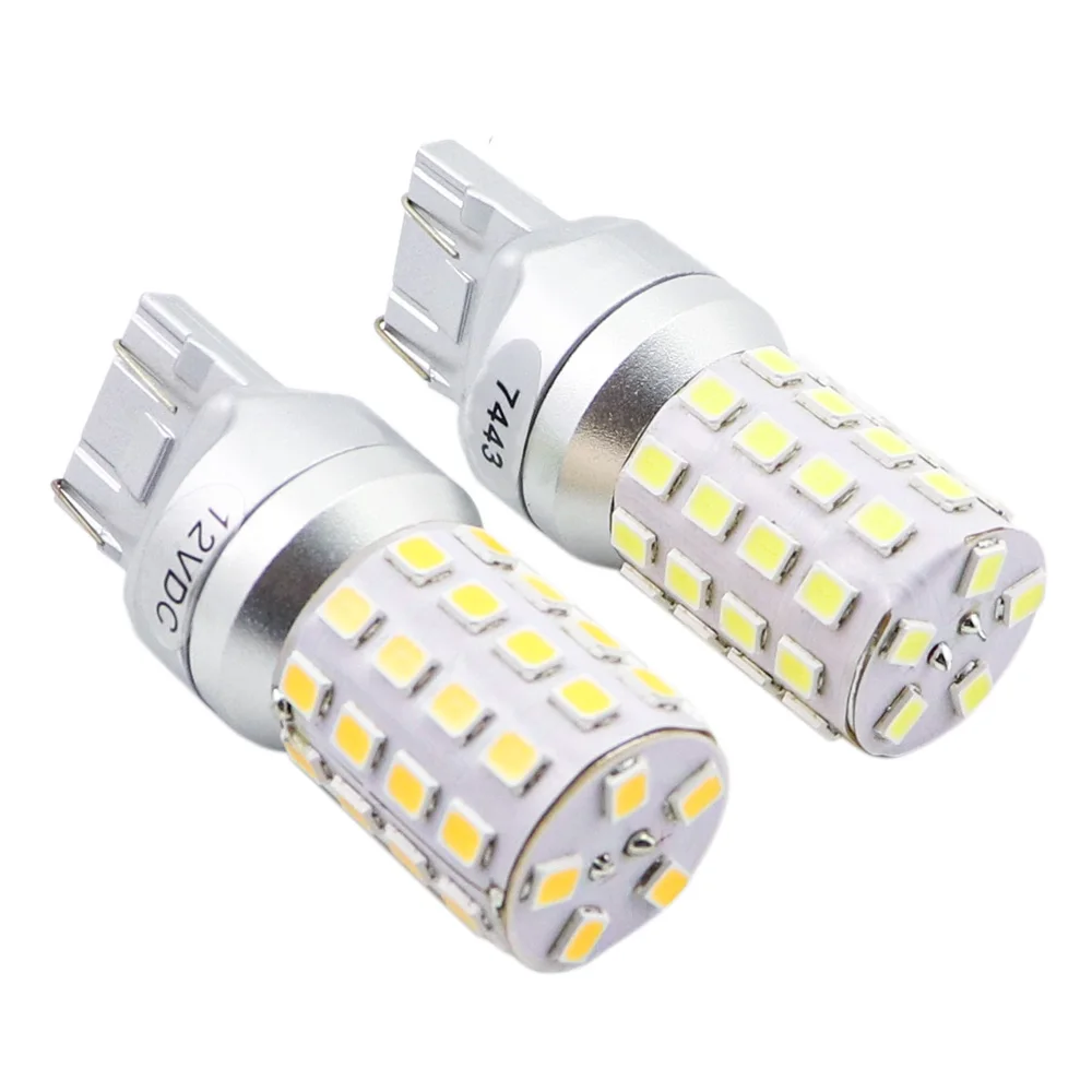Mcdrlled 7443 7444 T20 W21/5w светильник для Lada Kalina Granta Vesta Drl светодиодные лампы 12v 6500k белый