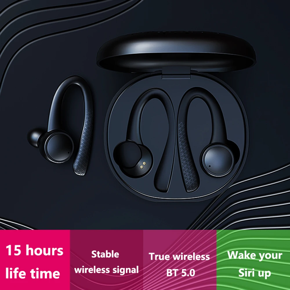 TWS Bluetooth 5,0, беспроводные Bluetooth наушники, Hi-Fi, 3D стерео, Спортивная, бас гарнитура, свободные руки, наушники с микрофоном, зарядная коробка
