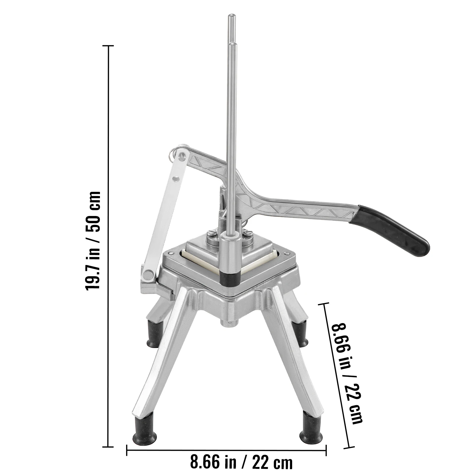 VEVOR 1/4 in. Commercial Tomato Slicer Heavy Duty Cutter Commercial Vegetable Chopper for Restaurant or Home Use