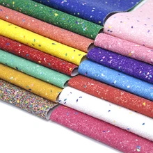 20*34 см сплошной Цвет Лоскутная блестящая Красочные Блестки из искусственной кожи, материалы для ручных поделок для изготовления сумочки серьги, 1Yc7189