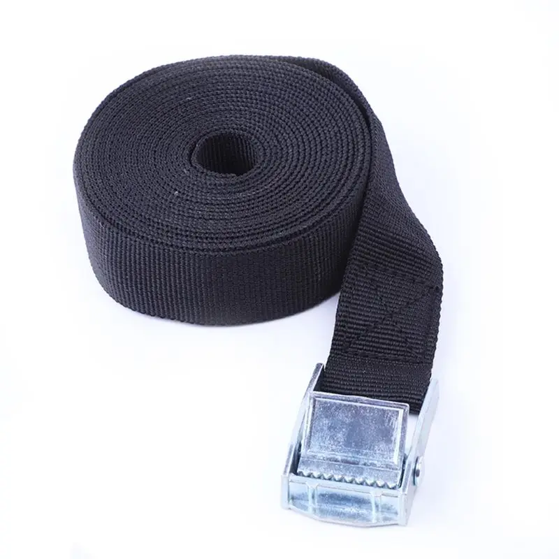 2 м Пряжка галстук-вниз ремень с металлической пряжкой для подставки-держатели для портативных устройств буксировочный ремень H4GC - Цвет: Черный