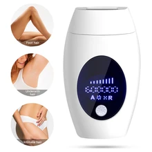 Перманентный профессиональный IPL лазерный эпилятор с вспышкой 600000, жидкокристаллическое лазерное удаление волос для женщин, безболезненная электрическая машинка для удаления волос