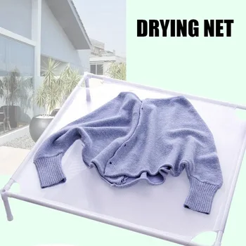 

Balcony Mesh Drying Rack Stackable Sweater Drying Net Floor Type Multi-function Drying Rack Single Layer Household Drain Rack