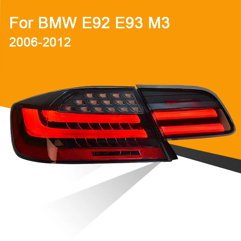 1 пара светодиодный задний фонарь для BMW E92 E93 M3 330 335 2006-2012 красный Копченый черный