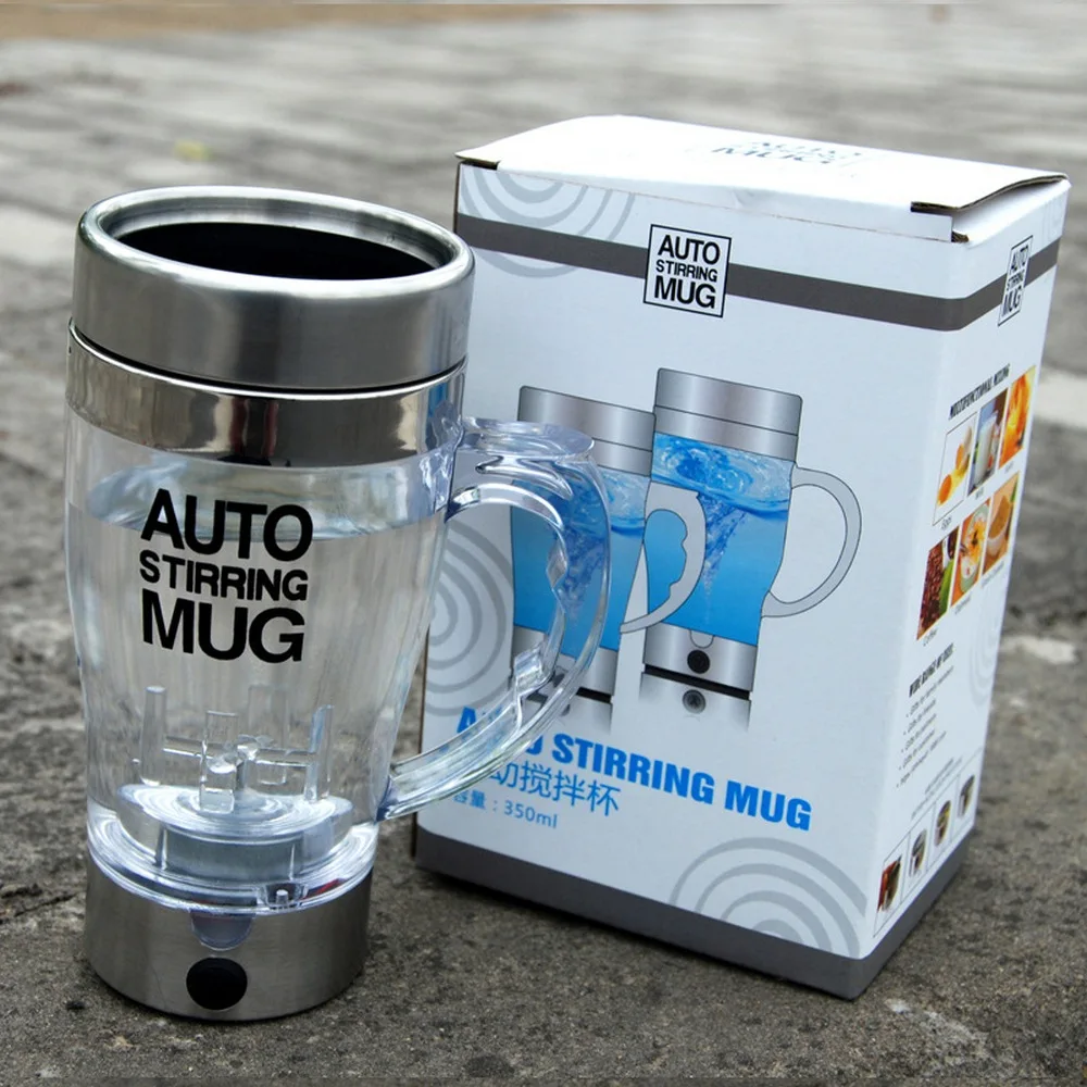 Self Stirring Mug Lazy Electric Stainless Steel Coffee Tea Cup with Lid Self Mixing Cup Auto Magnetic Stirring Coffee Mug
