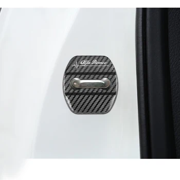 

Car-Styling car door lock cover Auto Emblems Case For Alfa Romeo 159 147 156 giulietta 147 159 Car Accessories 4pcs