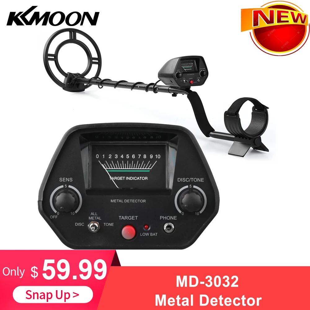 

New Arrival KKMOON MD-3032 Metal Detector Underground Treasure Hunter Professional Gold Detector with 3 Operating Modes