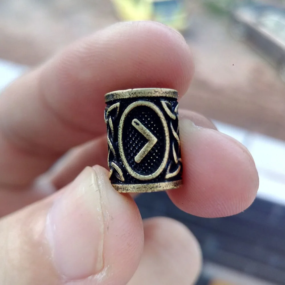 Lunavin Viking Rune DIY бусины для бороды изготовления ювелирных украшений аксессуары