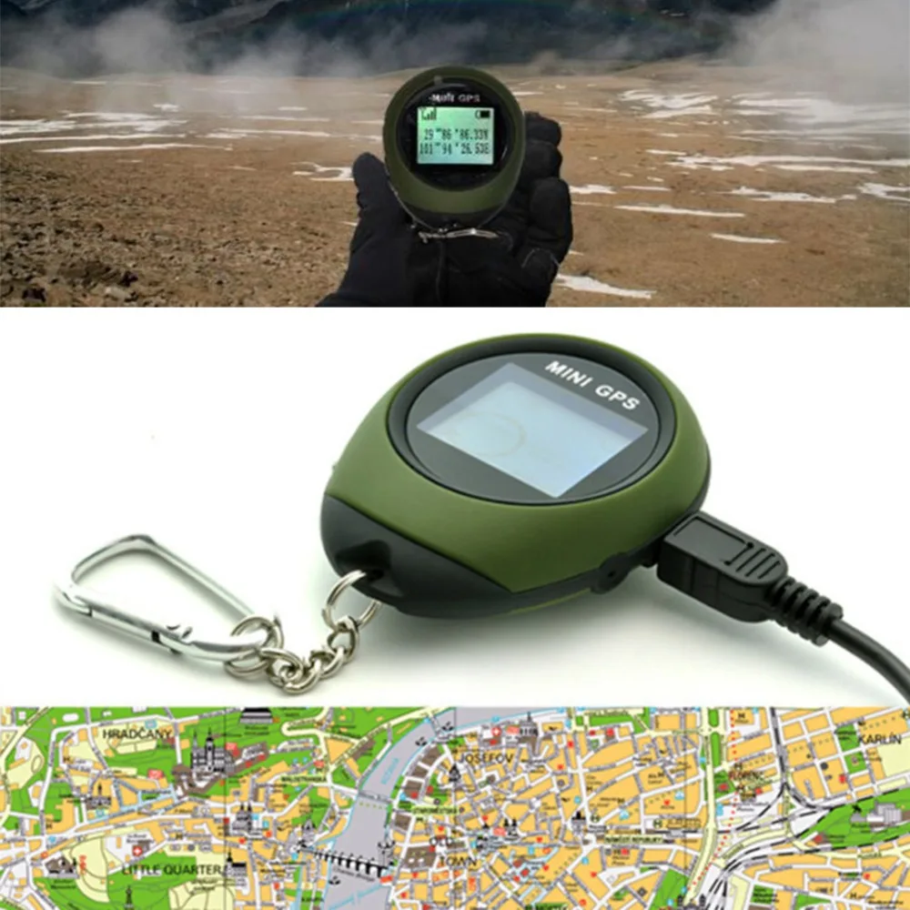 Мини gps локатор открытый альпинистское устройство персональный локатор с экраном