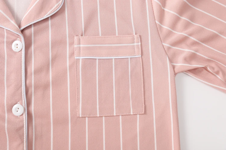 silk pjs Women Nightwear Sets WAVMIT Women  Pajama Set Solid Color Stripes Pyjama Set Long Sleeve Sleepwear Women Top Long Pant silk pajamas