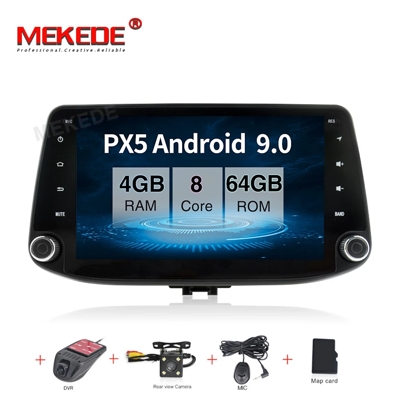 Ram 4G rom 64G Android 9,0 для hyundai i30 dvd-плеер автомобиля навигация GPS радио SD карта стерео видео головное устройство - Цвет: 64G  CAMERA DVR