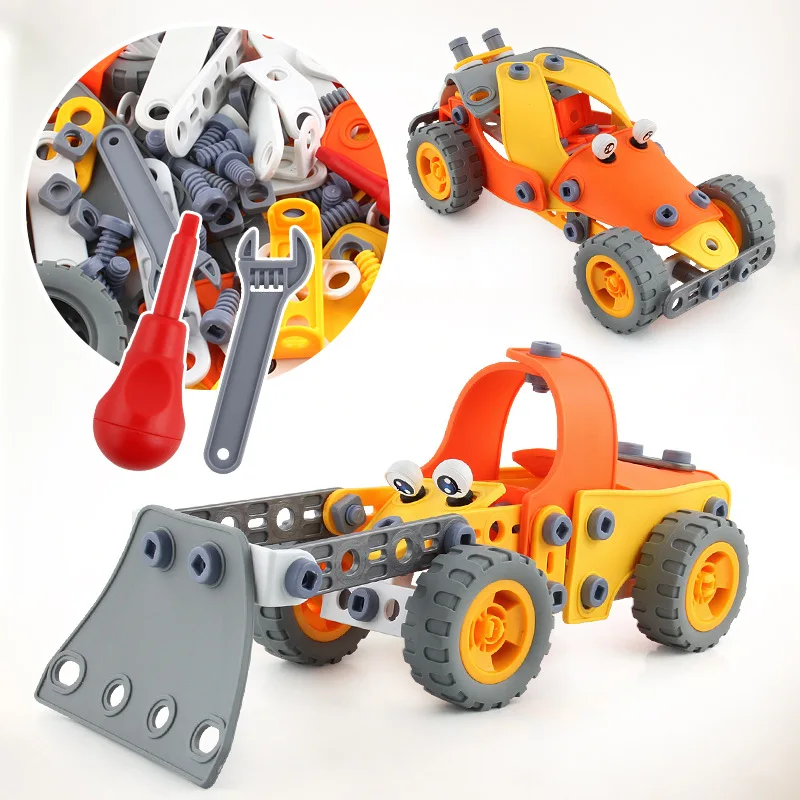 Nut Disassembly Loading Unloading Engineering Truck Excavator Bulldozer Child Screw Boy Creative Tool Education Toy Car Model